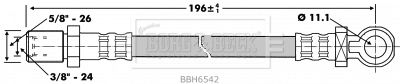 BORG & BECK Sajūga šļūtene BBH6542